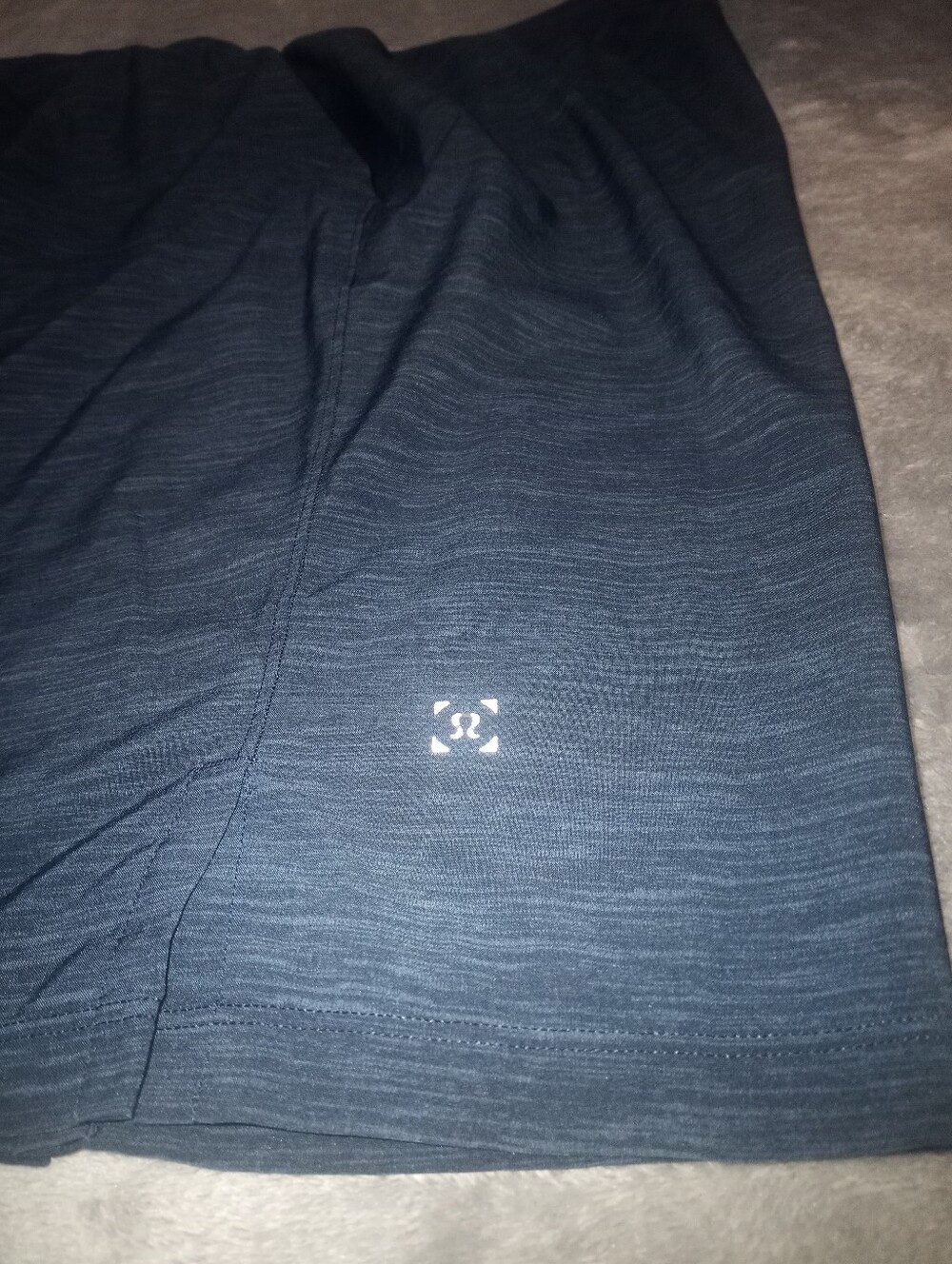 lululemon athletica Men's Performance Shorts in Dark Navy Heather Size Medium - Picture 4 of 14